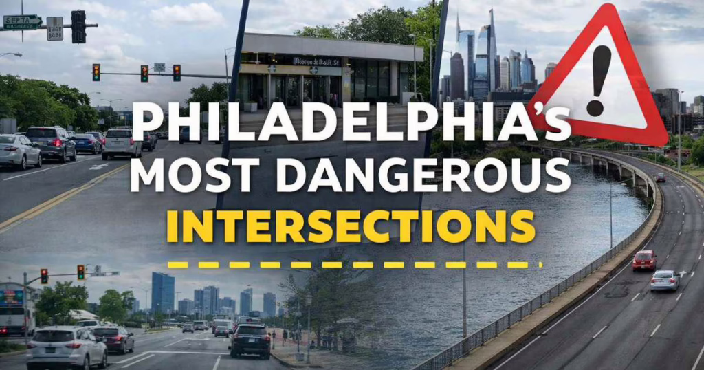 Philadelphia’s most dangerous intersections near a subway station and busy crosswalk